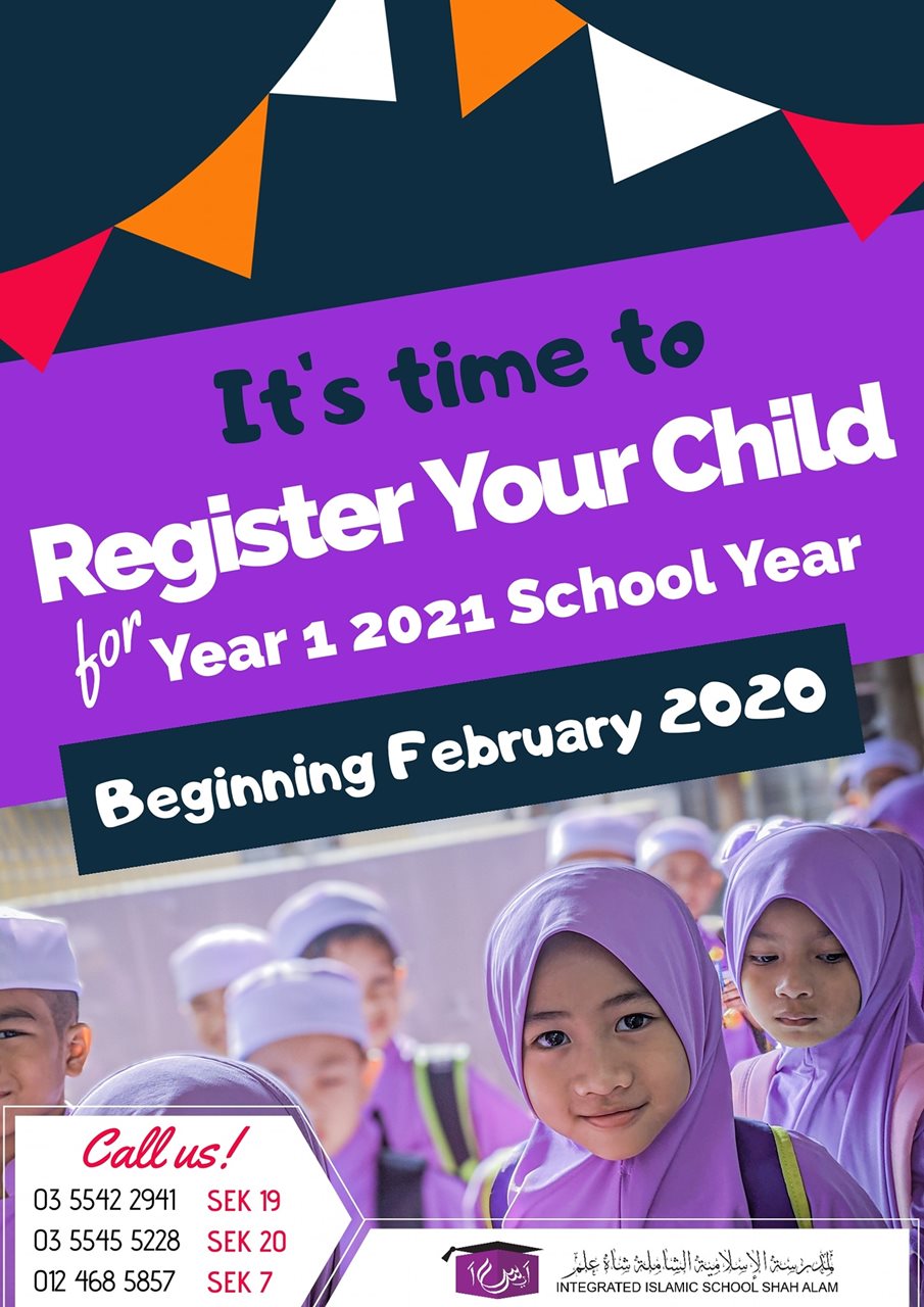 Its time to register your child